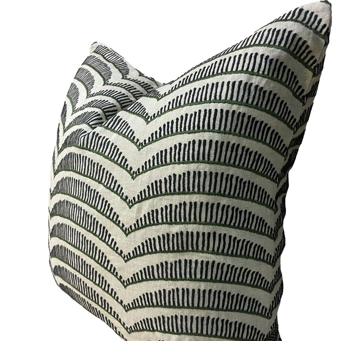 EMBROIDED FERN CUSHION COVER ONLY