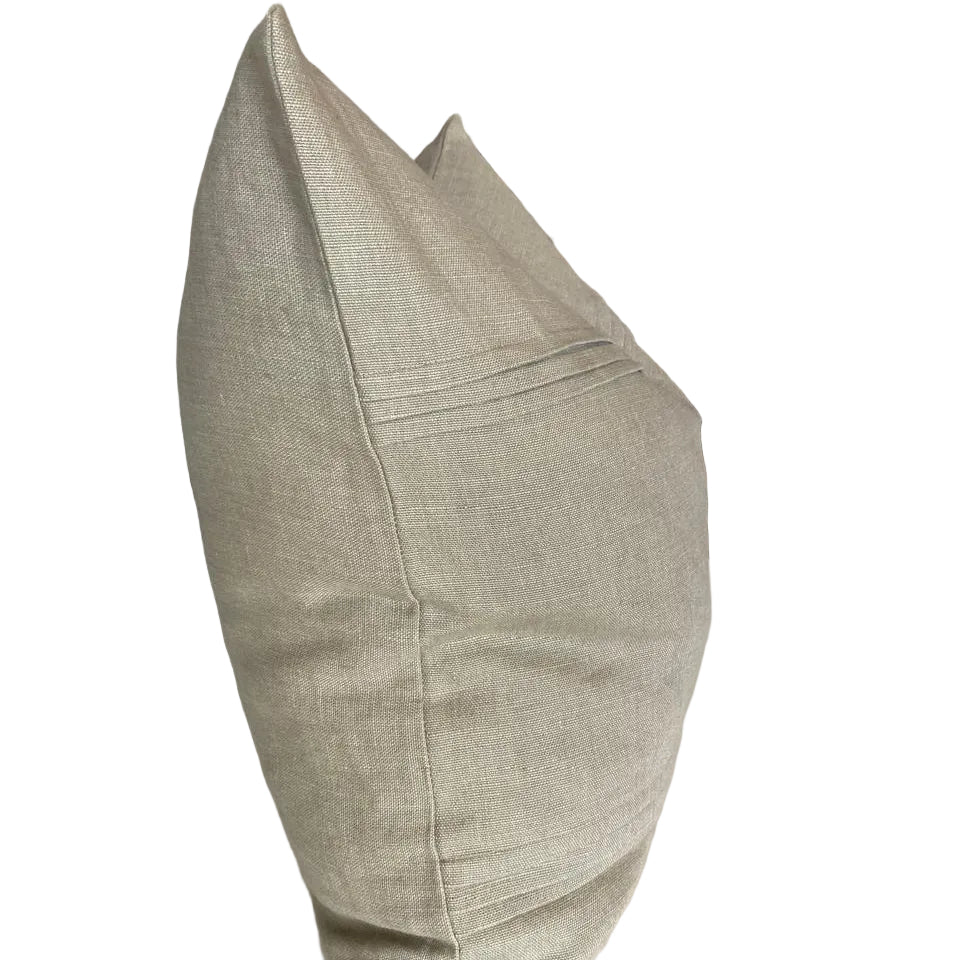 OLIVE LINEN CUSHION COVER