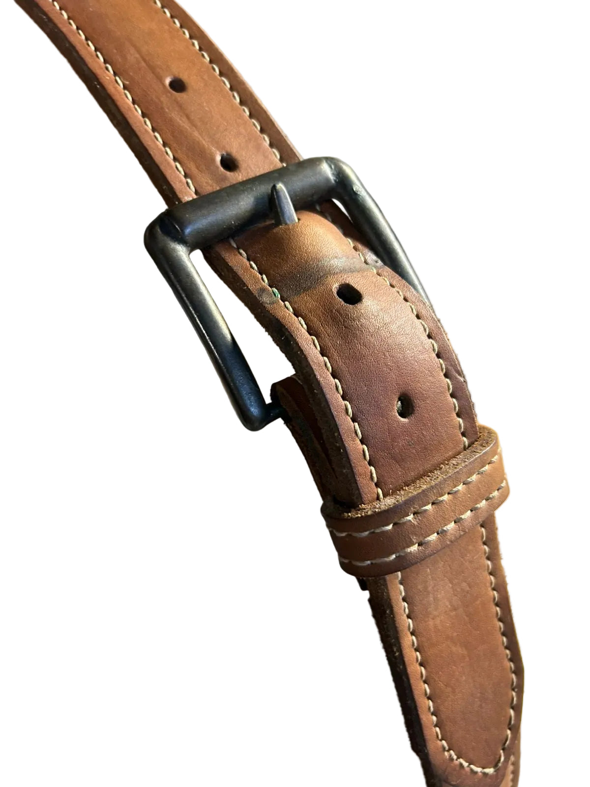 ROUND MIRROR WITH LEATHER STRAP
