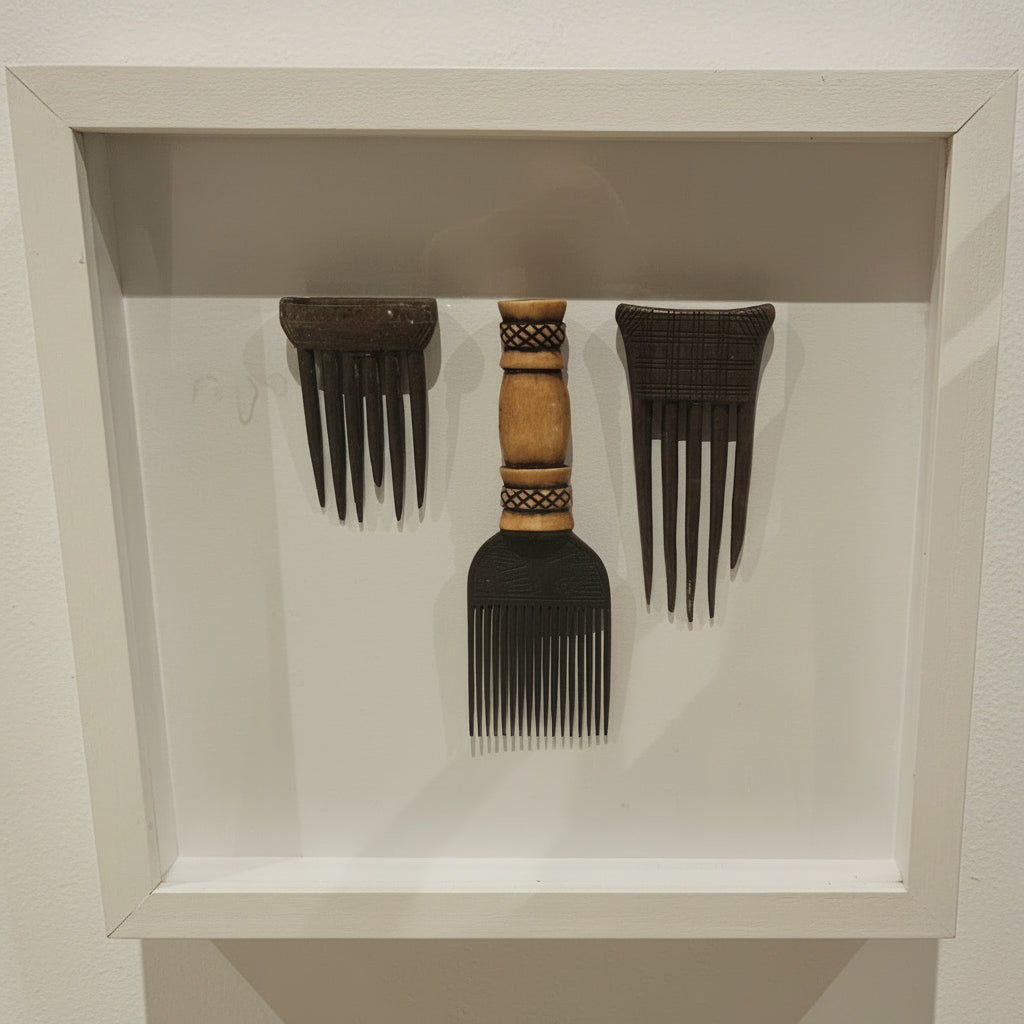 AFRICAN COMBS FRAMED