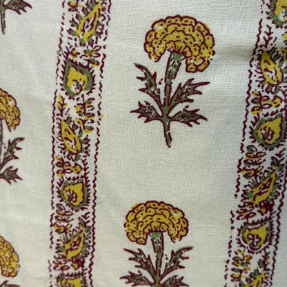 CAMILLA STRIPE OCHRE CUSHION COVER