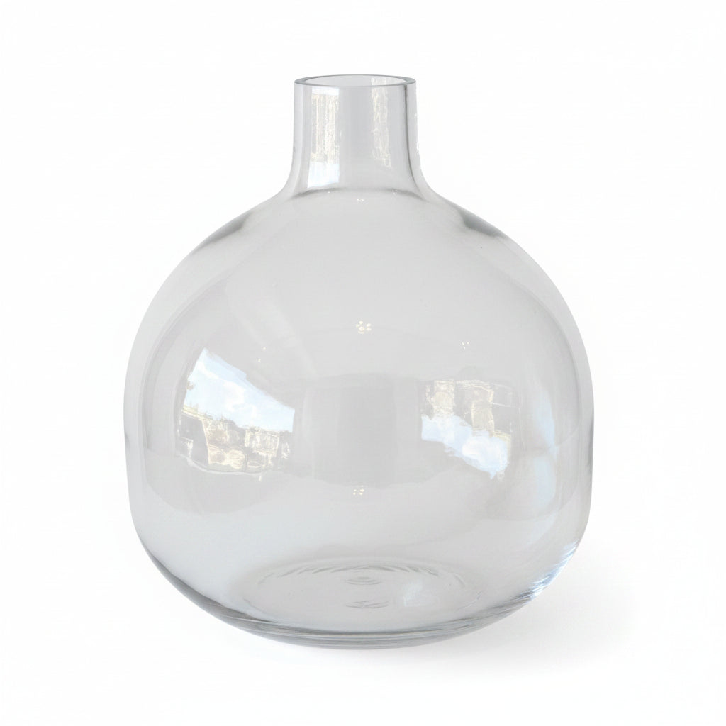 CLEAR ROUND VASE
