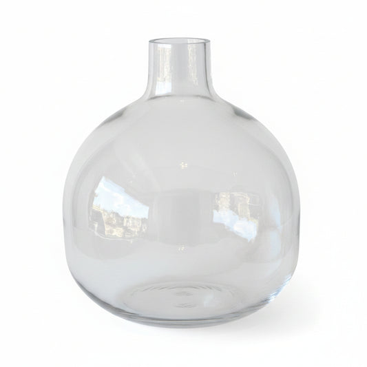 CLEAR ROUND VASE