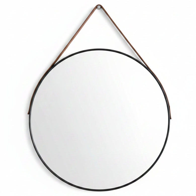 DARK HORSE ROUND MIRROR WITH STRAP