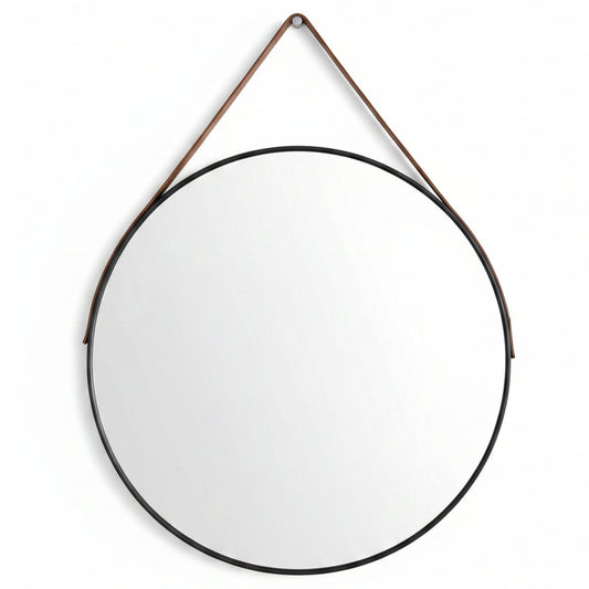 DARK HORSE ROUND MIRROR WITH STRAP
