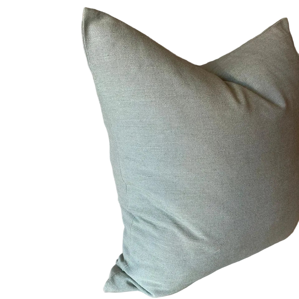 Duck Egg Linen pillow scatter cushion