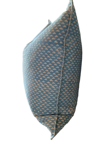 Blue & pink patterned pillow Scatter cushion