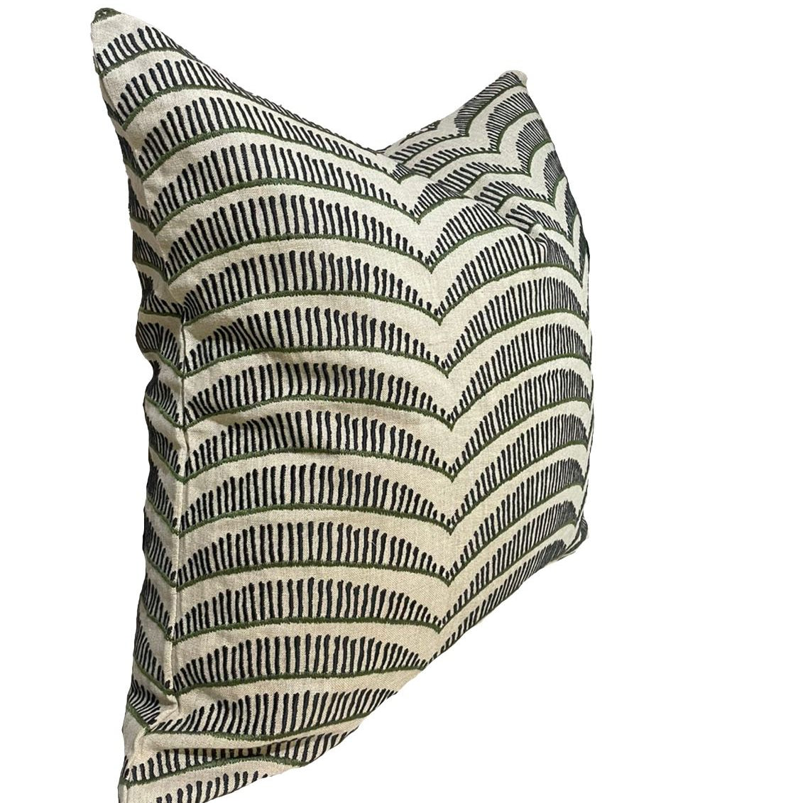 EMBROIDED FERN CUSHION COVER ONLY