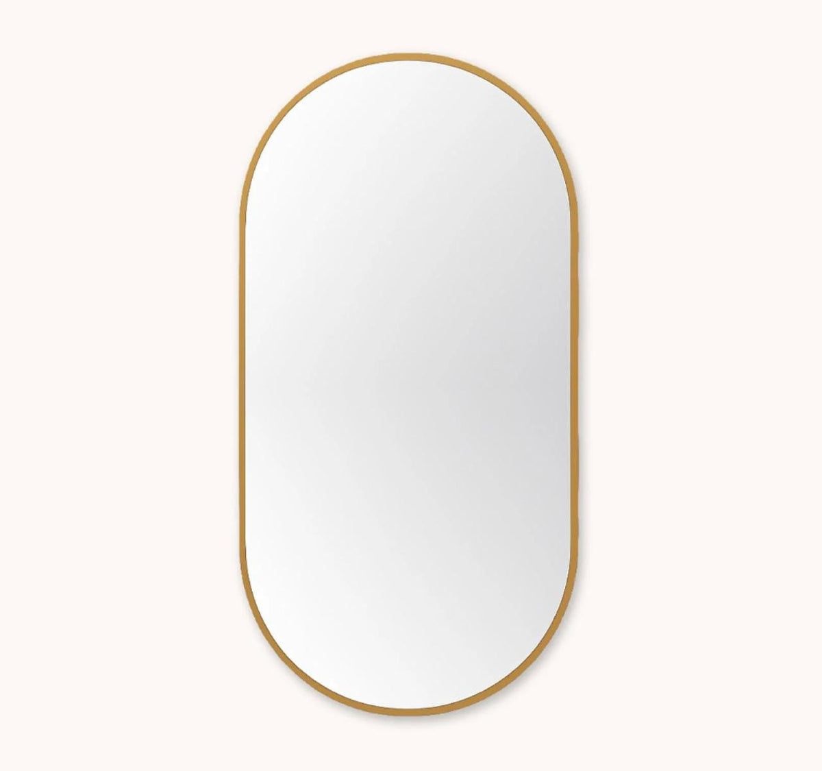 GOLD FRAME OVAL MIRROR