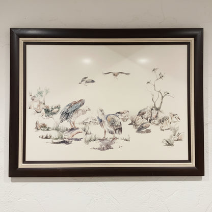FRAMED VULTURE ARTWORK
