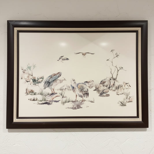 FRAMED VULTURE ARTWORK
