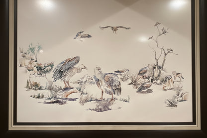 FRAMED VULTURE ARTWORK