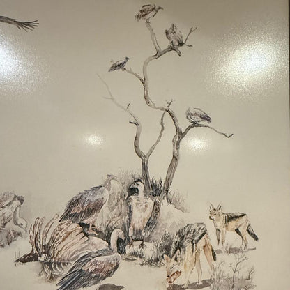 FRAMED VULTURE ARTWORK
