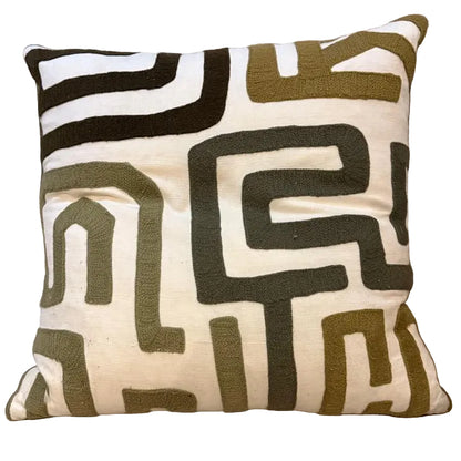 GEOMETRIC EMBROIDERED SCATTER CUSHION COVER INCLUDING INNER