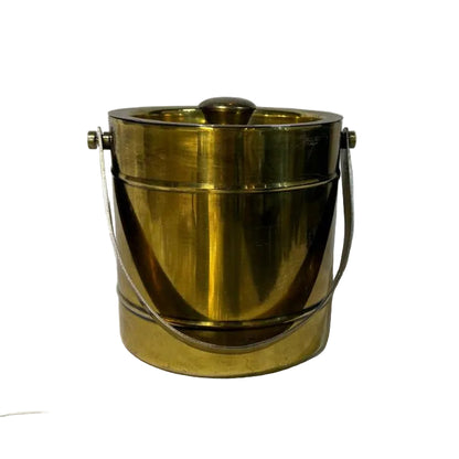 GOLDEN ICE BUCKET WITH HANDLE