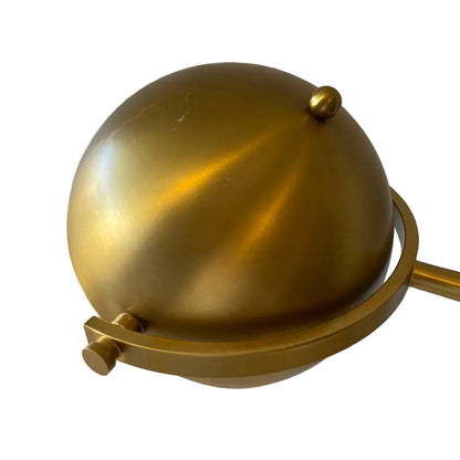 BRONZE TABLE LAMP WITH STONE BASE