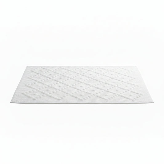 LARGE WHITE COTTON BATHMAT