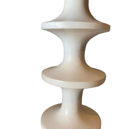 LARGE STEPPED WHITE LAMP