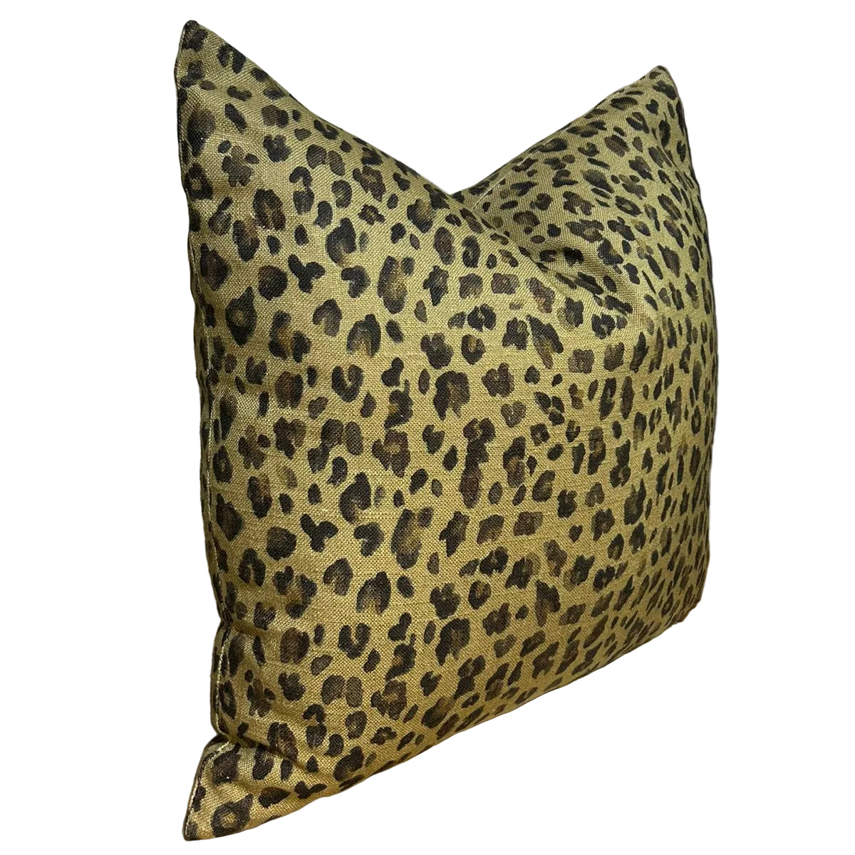LEOPARD SPOT OLIVE CUSHION COVER ONLY