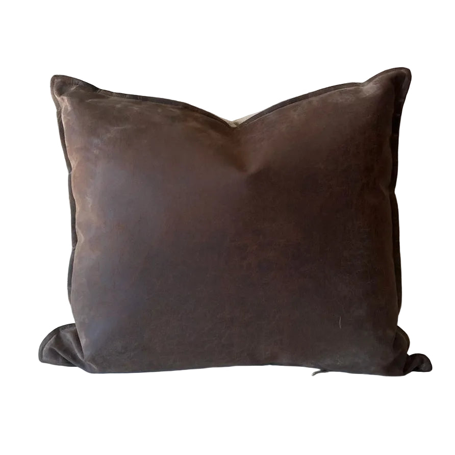 LEATHER & LINEN SCATTER WITH INNER