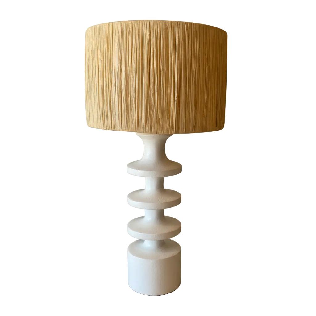 MEDIUM STEPPED WHITE LAMP