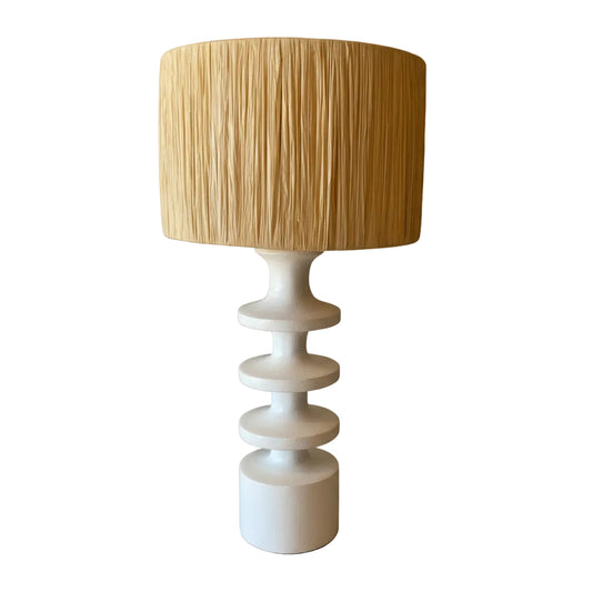 MEDIUM STEPPED WHITE LAMP
