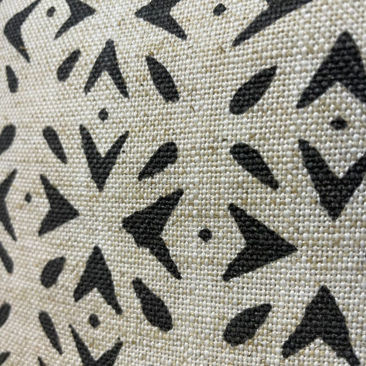 MINI MUDCLOTH CHARCOAL CUSHION COVER ONLY