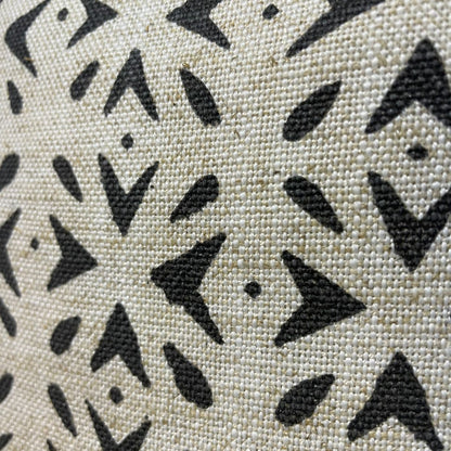 MINI MUDCLOTH CHARCOAL CUSHION COVER ONLY