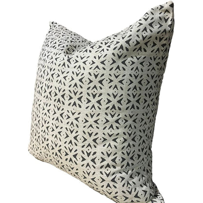 MINI MUDCLOTH CHARCOAL CUSHION COVER ONLY