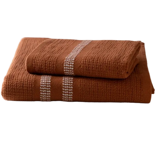 MUNGO BLOCK RIB HAND TOWEL