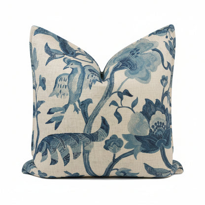 MYTHICAL BIRD BLUE SCATTER CUSHION COVER