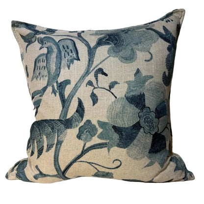 MYTHICAL BIRD BLUE SCATTER CUSHION COVER