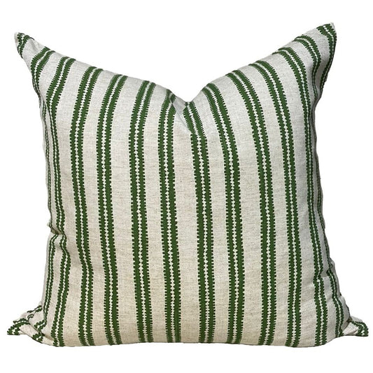 NDABELE STRIPE JADE CUSHION COVER