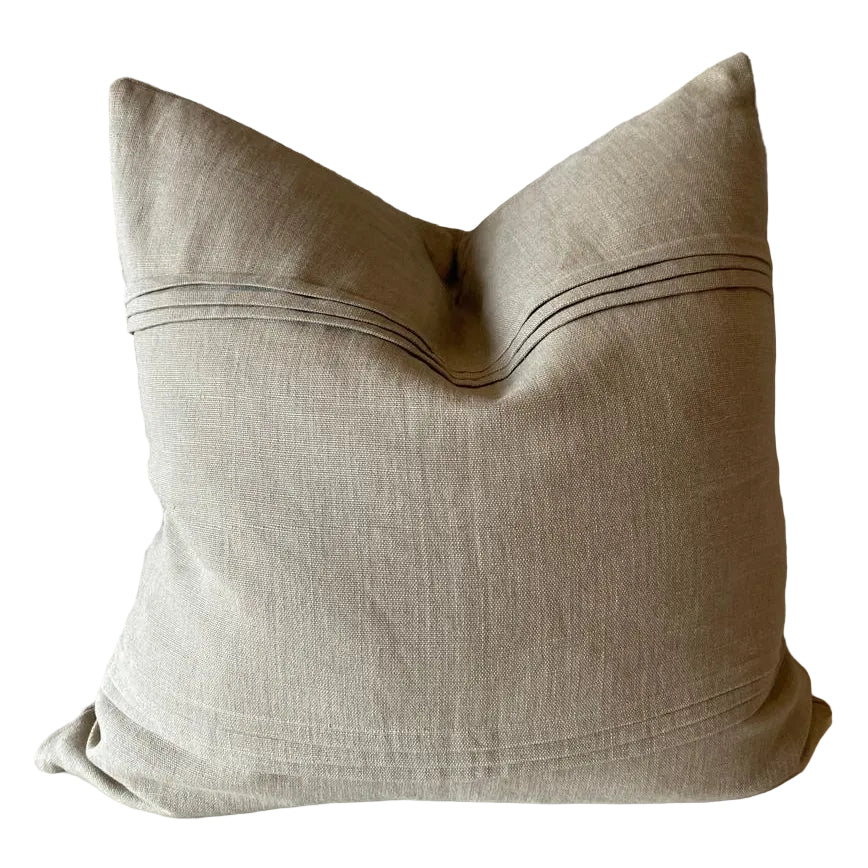OLIVE LINEN CUSHION COVER