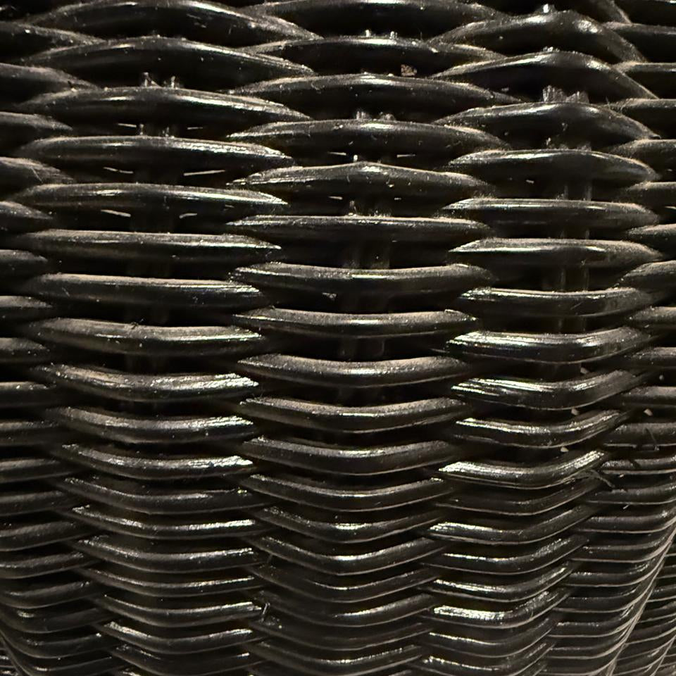 Close-up of black woven material