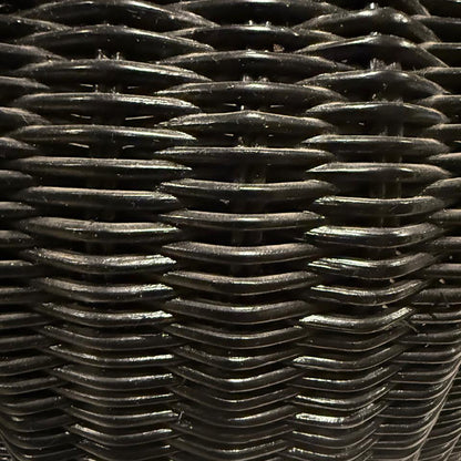 Close-up of black woven material