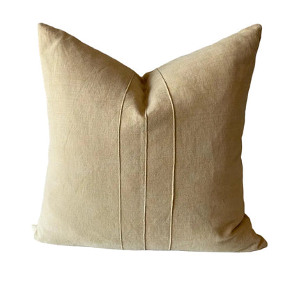 MAVROMAC SANDED LINNEY OCHRE SCATTER CUSHION COVER