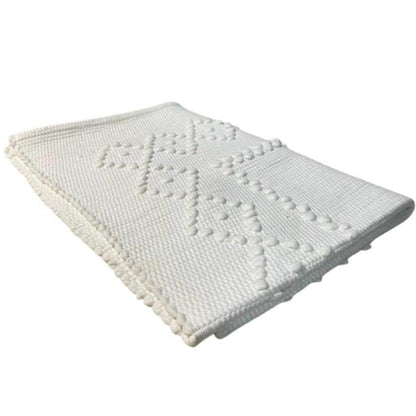 SMALL COTTON WHITE BATHMAT