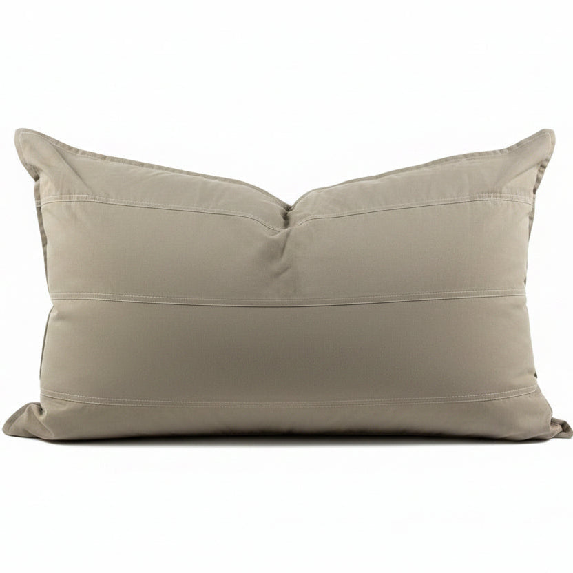 TAUPE STITCH SCATTER CUSHION INCLUDING INNER