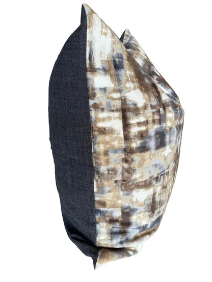 TAUPE BRUSH STROKE SCATTER CUSHION COVER