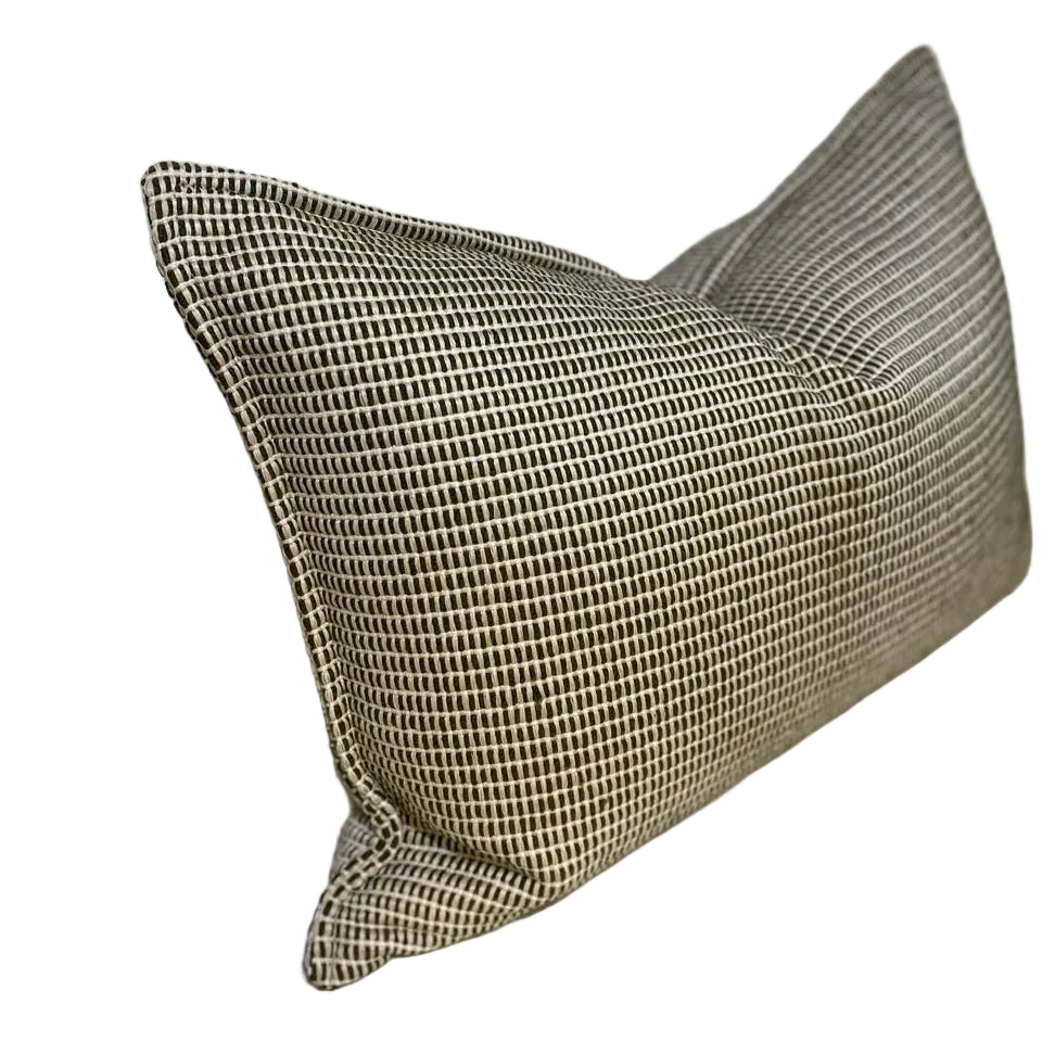 ST LEGER & VINEY TIMELESS OLIVE SCATTER CUSHION INCLUDING INNER