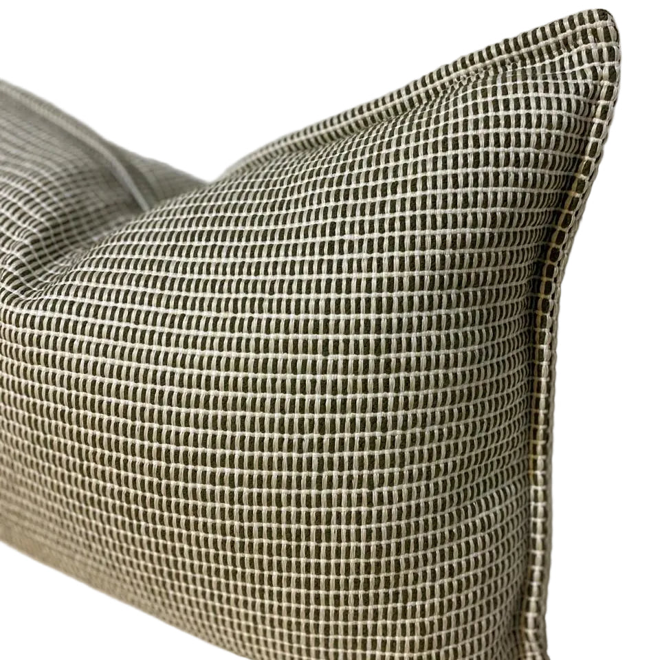 ST LEGER & VINEY TIMELESS OLIVE SCATTER CUSHION INCLUDING INNER
