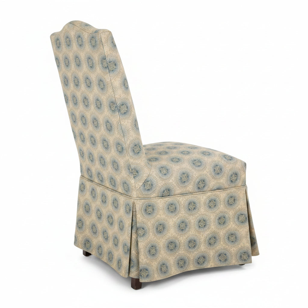 Patterned chair slipcover