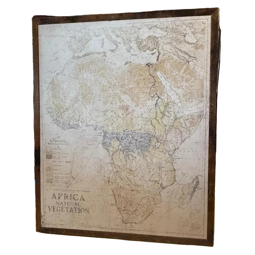 VINTAGE STYLE AFRICA MAP