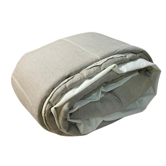 KING QUILTED BED WRAP POLLY LINEN