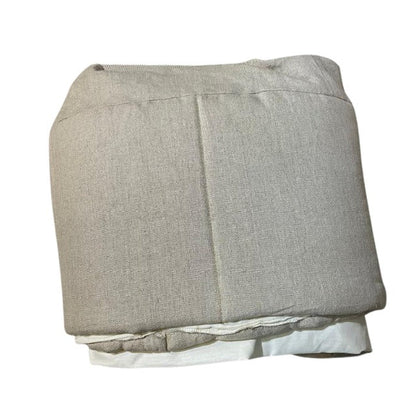 STANDARD SINGLE QUILTED BED WRAP POLLY LINEN