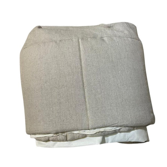 STANDARD SINGLE QUILTED BED WRAP POLLY LINEN