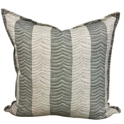 OLIVE BROAD STRIPE SCATTER CUSHION COVER