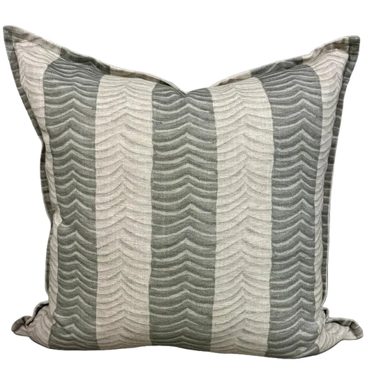 OLIVE BROAD STRIPE SCATTER CUSHION COVER