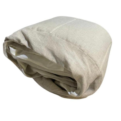 STANDARD SINGLE QUILTED BED WRAP POLLY LINEN